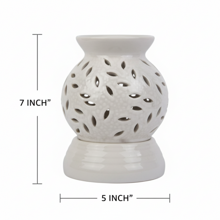 Handicrafts Ancient Matki Shape Electric Ceramic Aroma Oil Diffuser/Natural Air Fragrance for Office/Home Decor/Spa/Living Room - Image 3