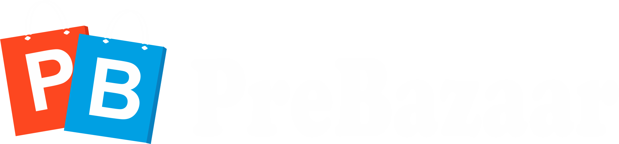 PreBazaar White Logo