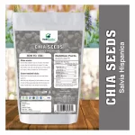 Vedicmedics Raw Chia Seeds for Weight Loss, Calcium Rich Superfood Black Chia Seeds (200 g) - Image 2